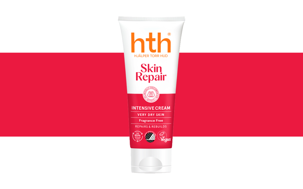 HTH Skin repair är en hudkräm för torr hud och extra torr och känsligt hud.